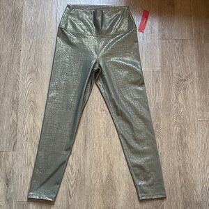 Carbon Shimmering Gold Kids Leggings